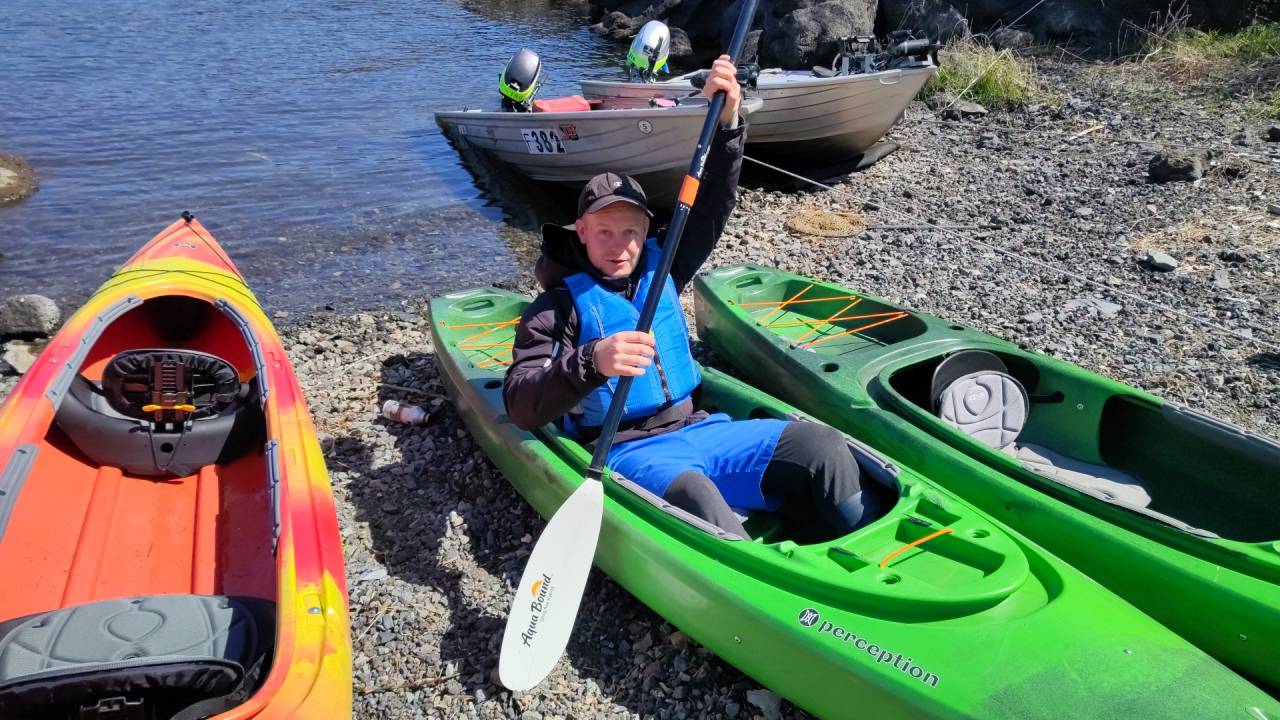 カヤックのレスキュー訓練